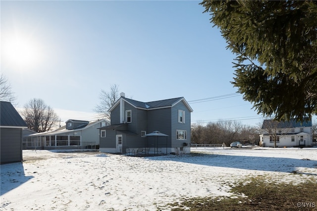 view of rear view of property