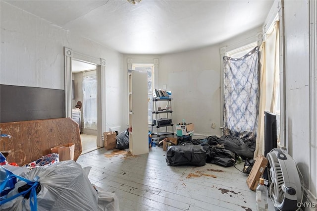 miscellaneous room with hardwood / wood-style floors