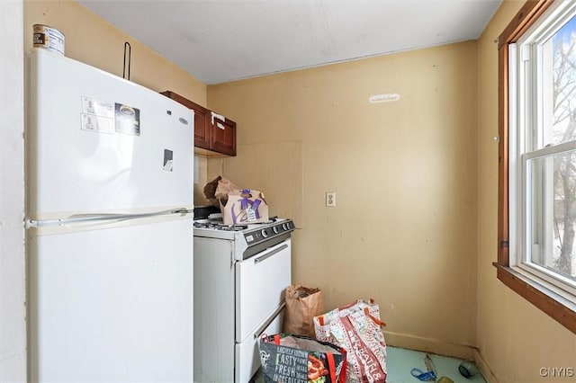 kitchen with white appliances