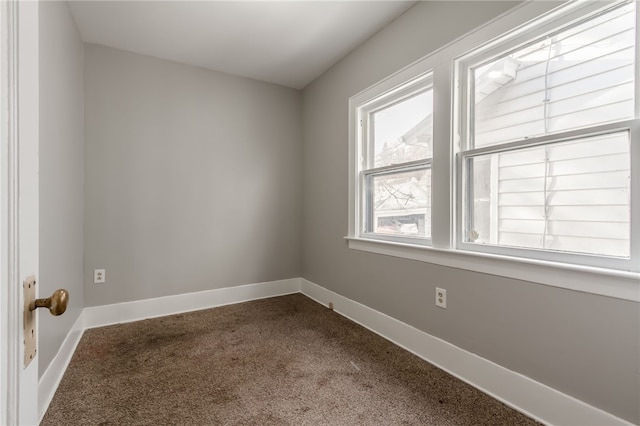 view of carpeted empty room