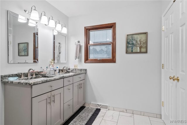 bathroom featuring vanity