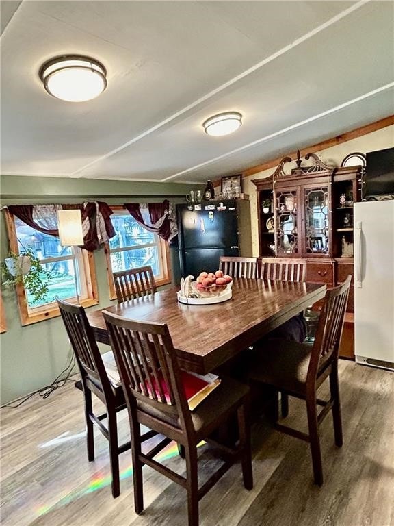 dining room featuring hardwood / wood-style floors