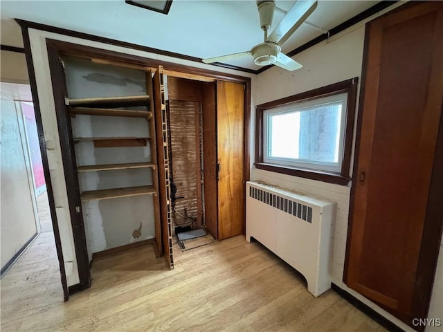 closet with radiator