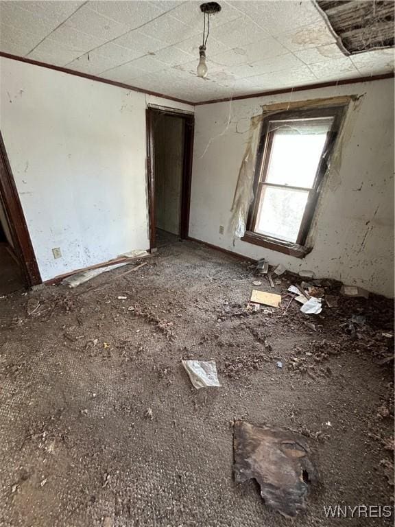 miscellaneous room featuring ornamental molding