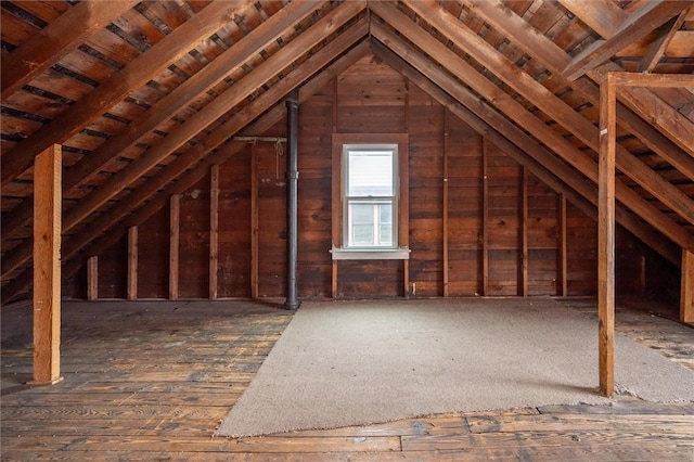 view of attic