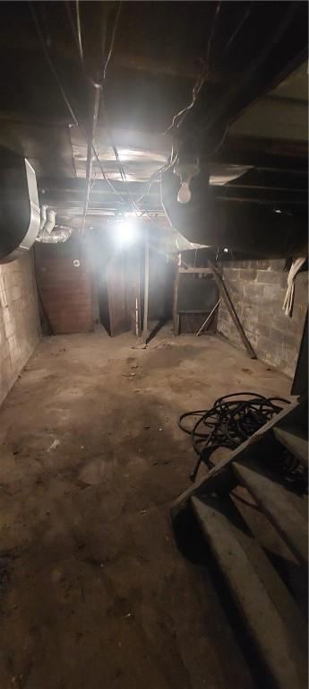 view of basement