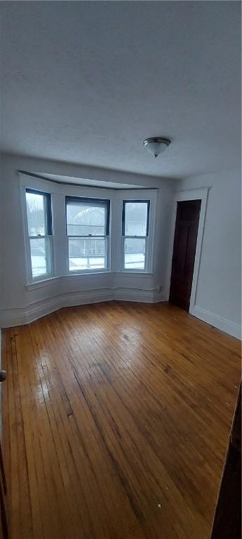 empty room with wood-type flooring