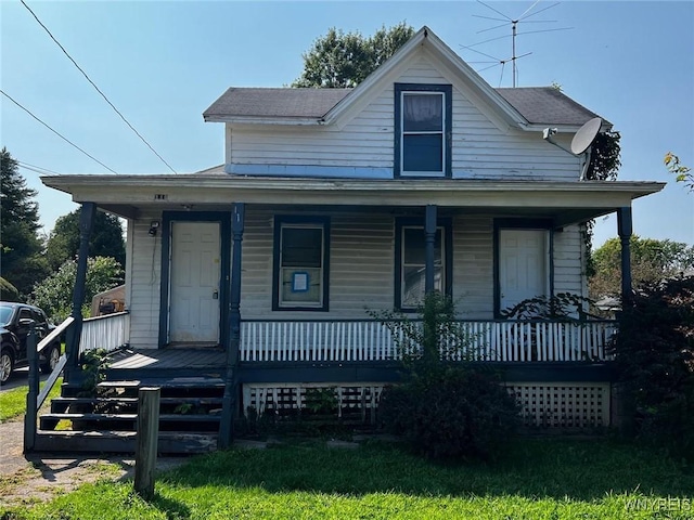 bungalow with covered porch