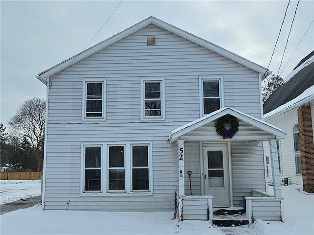 view of front of home