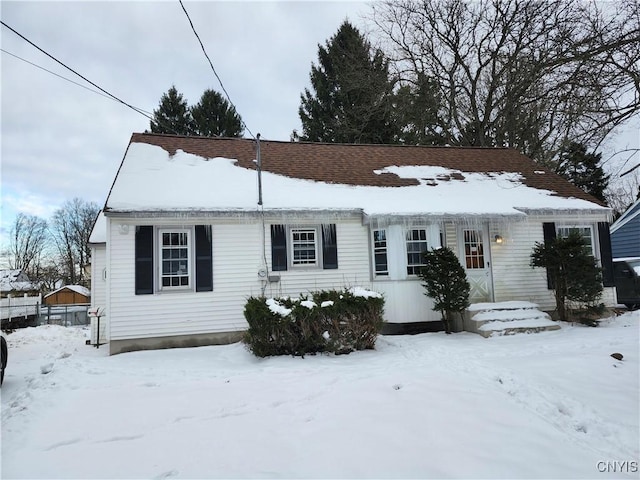 view of front of home