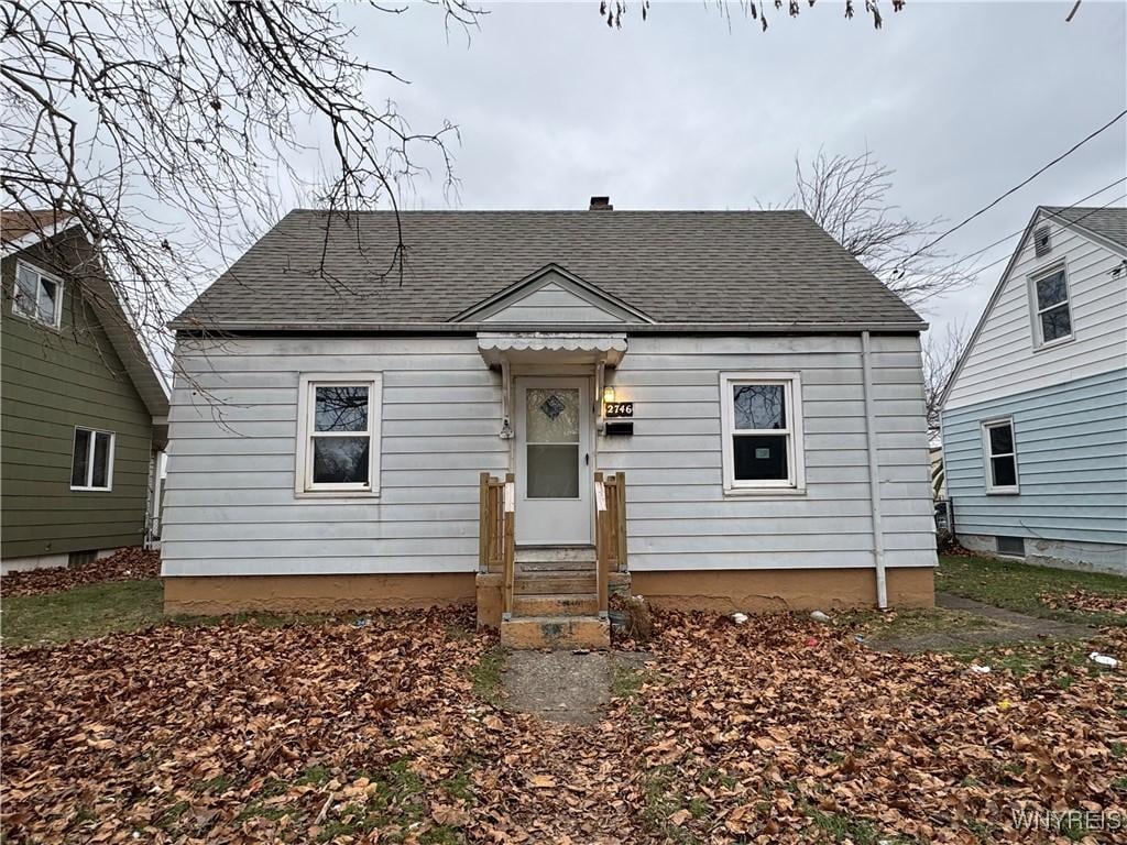 view of bungalow