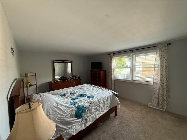 bedroom with carpet