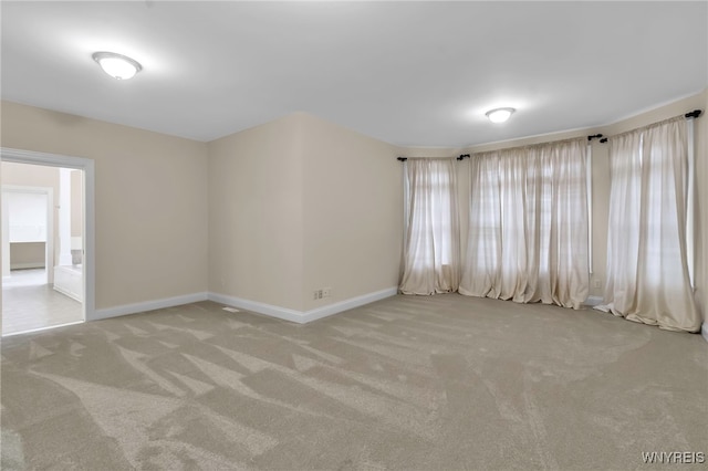 view of carpeted empty room