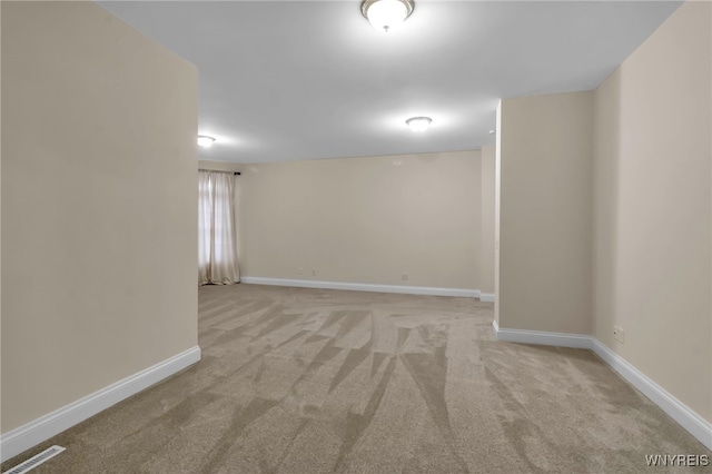 view of carpeted empty room