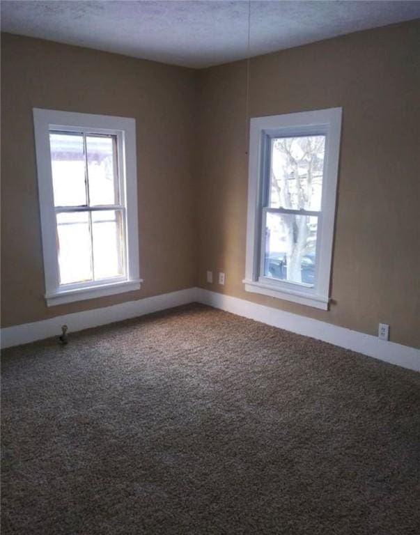 view of carpeted empty room