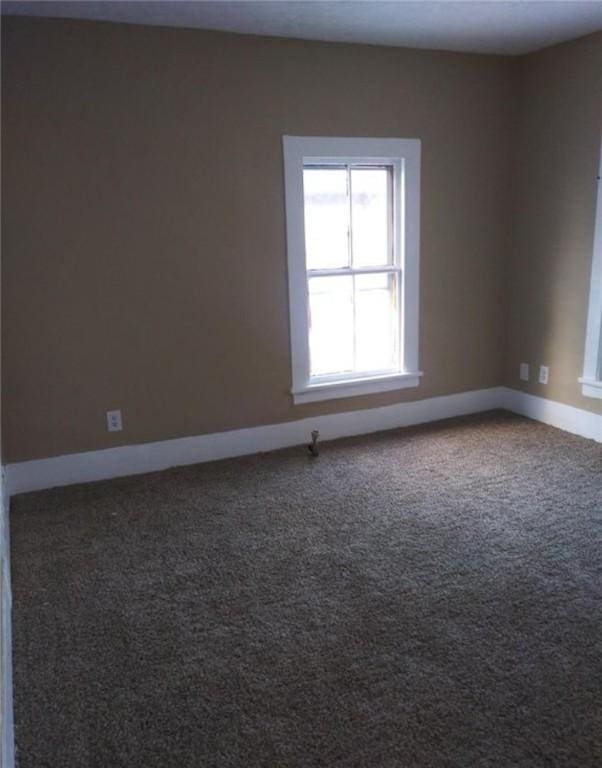 spare room featuring carpet floors