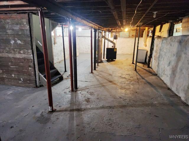 view of basement