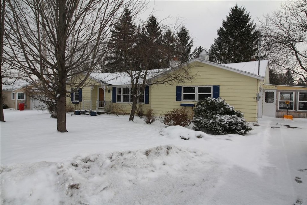 view of ranch-style home