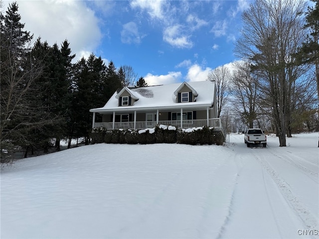 view of front of house with a porch