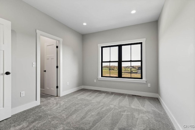 view of carpeted empty room