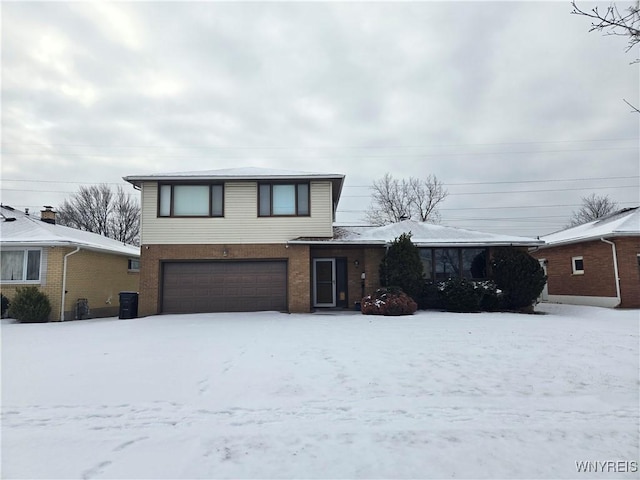 front of property featuring a garage