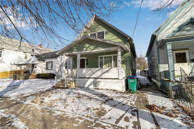 view of bungalow-style home