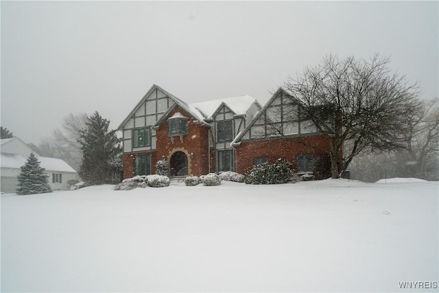 view of tudor home