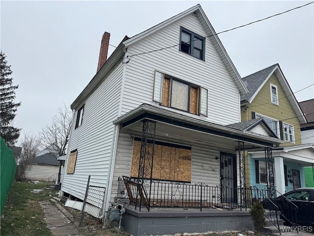 view of front of house with a porch