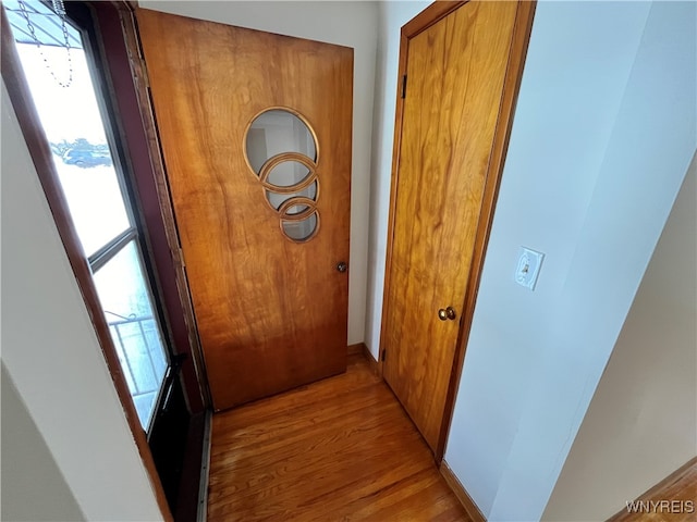 interior space with light wood-type flooring