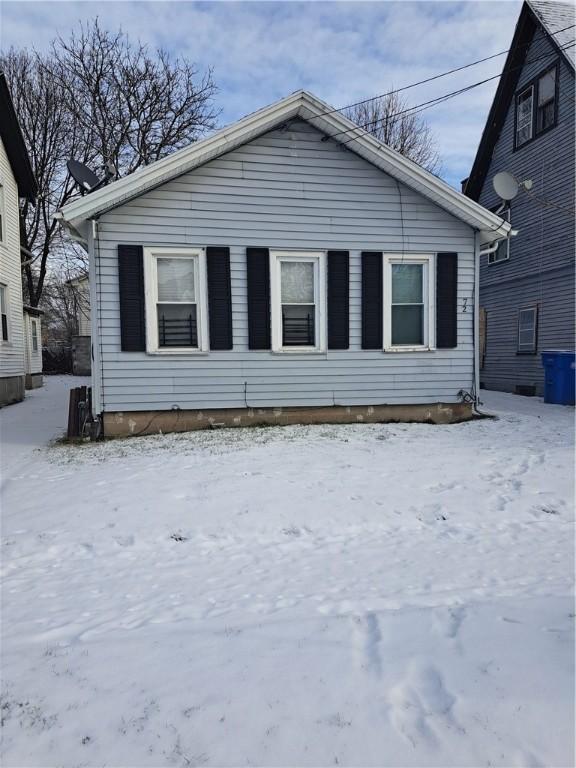 view of bungalow-style home