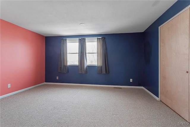 view of carpeted empty room