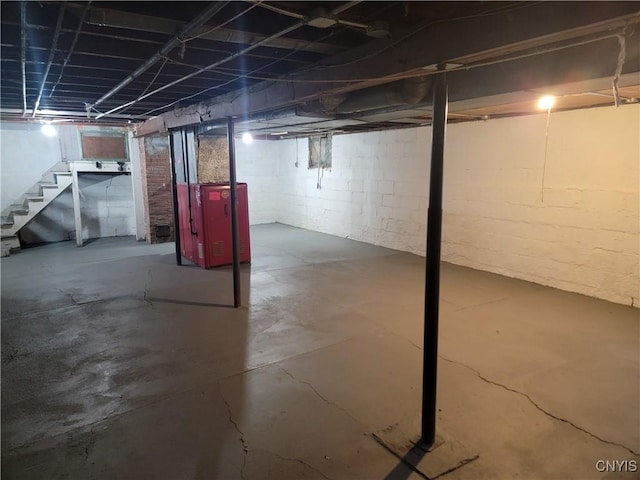 view of basement