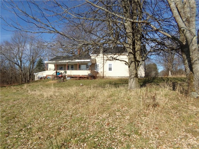 view of front of home with a porch