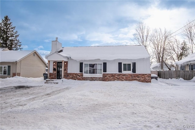 view of ranch-style house