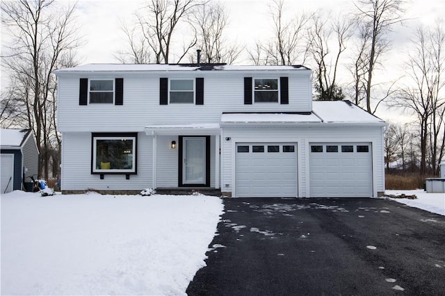 view of front of house featuring a garage