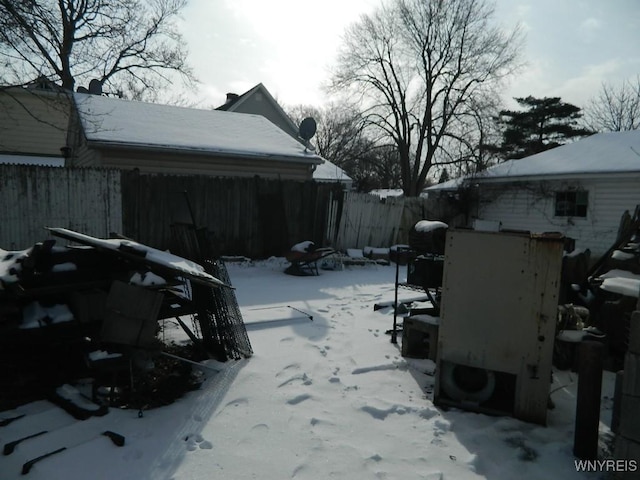 view of snowy yard