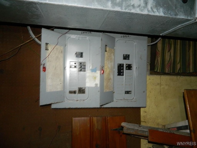 utility room with electric panel