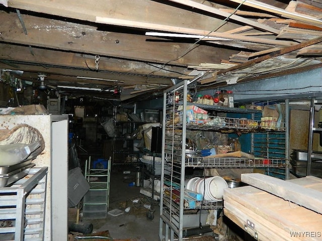 view of storage room