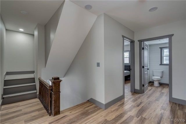 interior space featuring light hardwood / wood-style floors