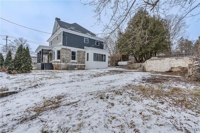 71 Church St, Alexandria, NY 13607 - view of snow covered rear of property