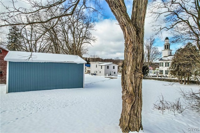 view of snowy yard