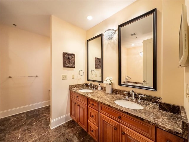 bathroom featuring vanity