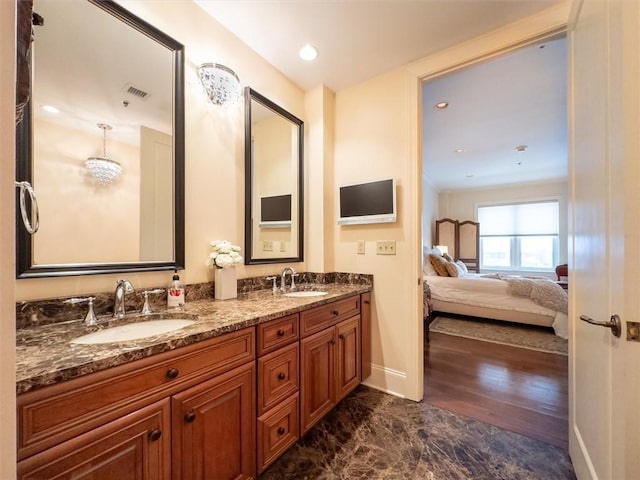 bathroom featuring vanity