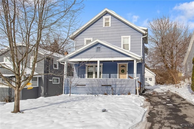 front of property featuring a porch