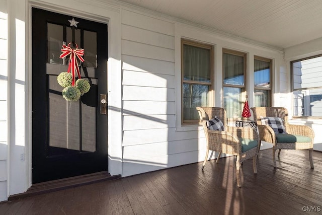 view of sunroom