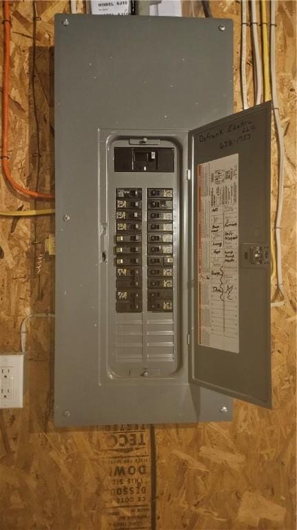 utility room featuring electric panel