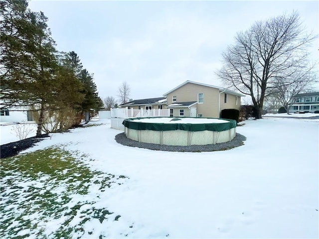 view of snowy yard