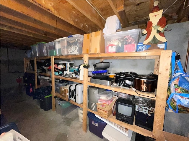 view of storage room