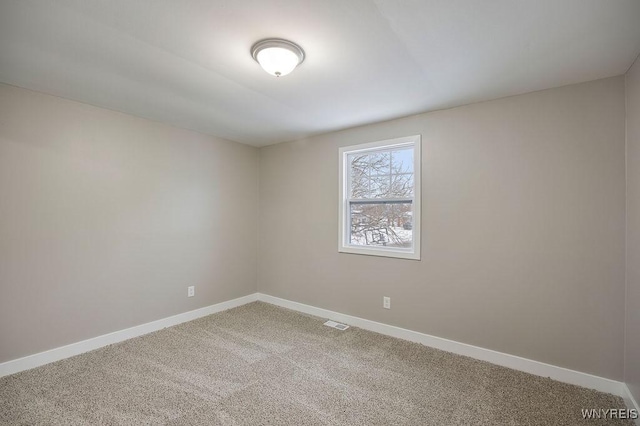 view of carpeted empty room