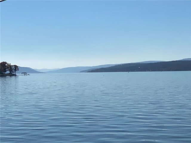 property view of water with a mountain view